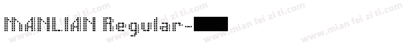 MANLIAN Regular字体转换